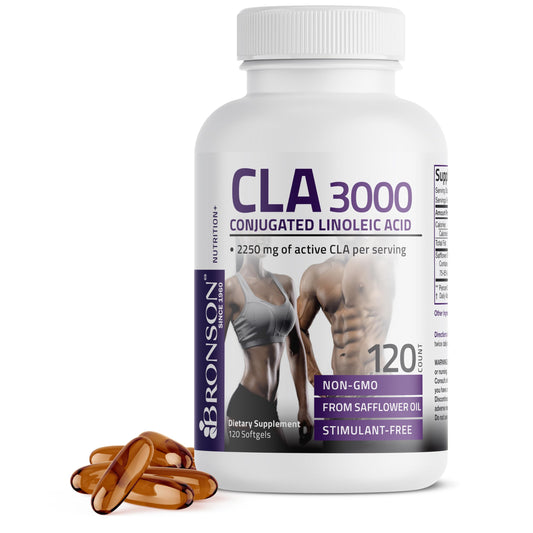 Bronson CLA 3000 Extra High Potency – 2250 mg per Serving, 120 Softgels BritishVita | Premium UK Vitamins & Wellness Supplements