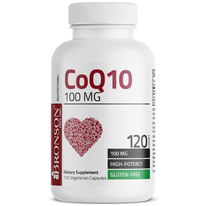 Bronson CoQ10 100 mg High Potency Vegetarian Capsules – 120 Veg Capsules
