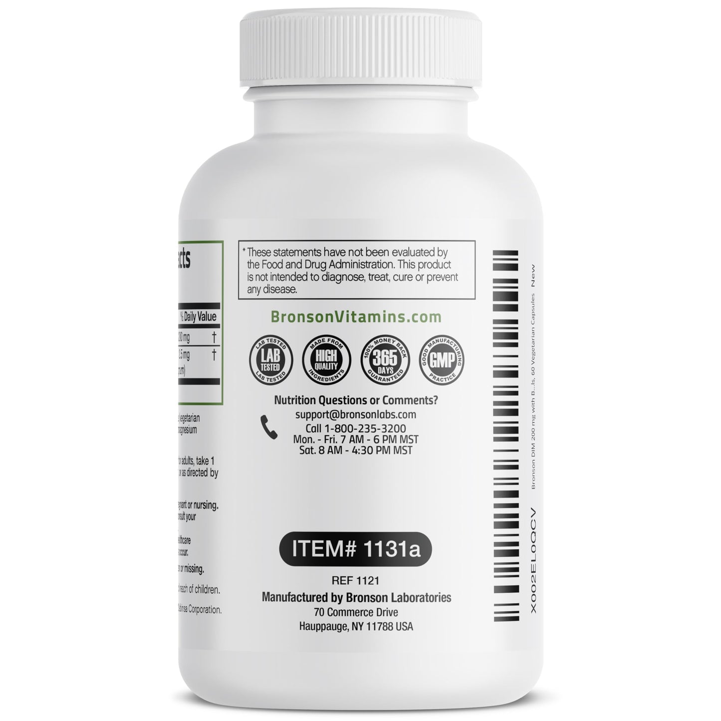 Bronson DIM 200 MG with BioPerine – Estrogen Metabolism & Hormone Balance | 60 Vegetarian Capsules