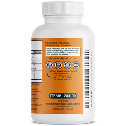 Bronson Glucosamine Chondroitin Turmeric & MSM – Advanced Joint & Cartilage Formula, Non-GMO, 90 Capsules