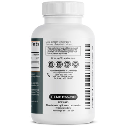 Bronson Vitamin K2 (MK-7) with D3 Extra Strength 2-in-1 – 10,000 IU D3 & 120 mcg K2 MK-7 | 200 Tablets