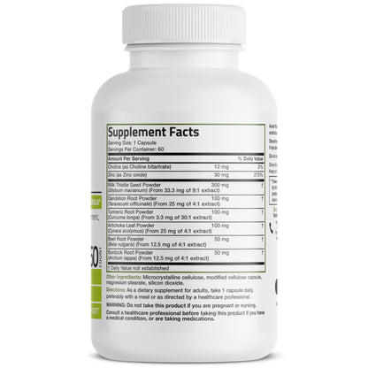 Bronson Liver Detox Advanced Detox & Cleansing Formula – 60 Veg Capsules