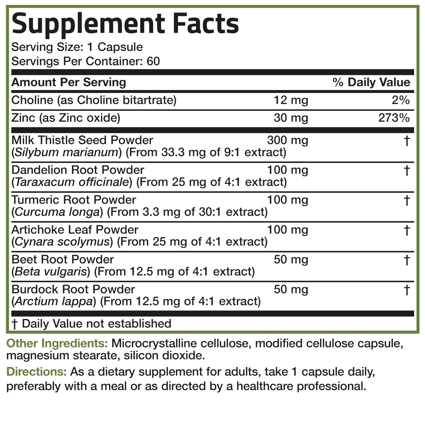 Bronson Liver Detox Advanced Detox & Cleansing Formula – 60 Veg Capsules