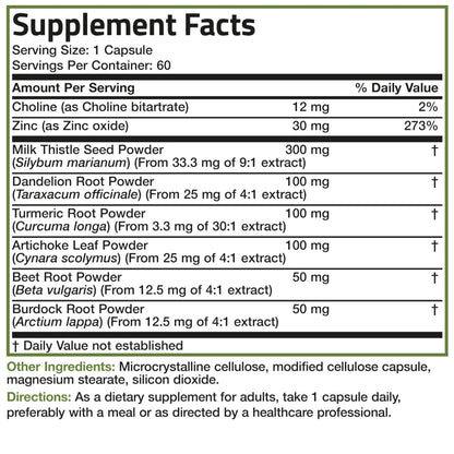 Bronson Liver Detox Advanced Detox & Cleansing Formula – 60 Veg Capsules