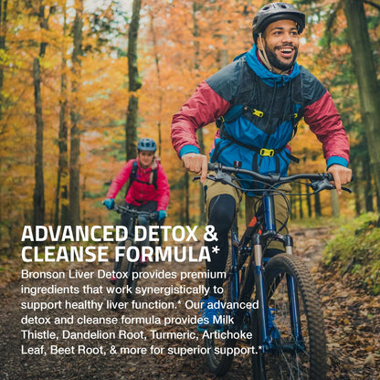 Bronson Liver Detox Advanced Detox & Cleansing Formula – 60 Veg Capsules