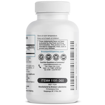 Bronson Melatonin 10 mg Fast Dissolve Peppermint Tablets – 360 Chewable Vegetarian Lozenges