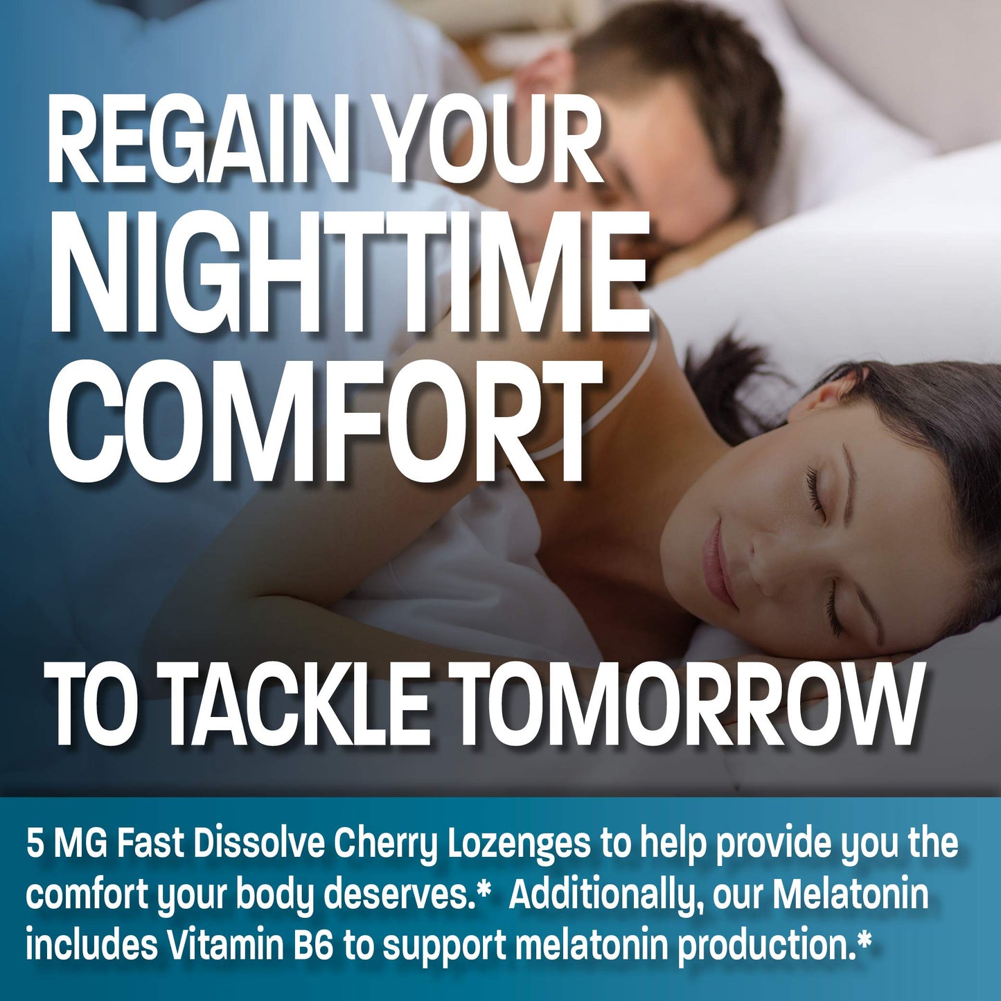 Bronson Melatonin 5mg Fast Dissolve Cherry – 360 Vegetarian Lozenges with Vitamin B6 | Nighttime Sleep Aid
