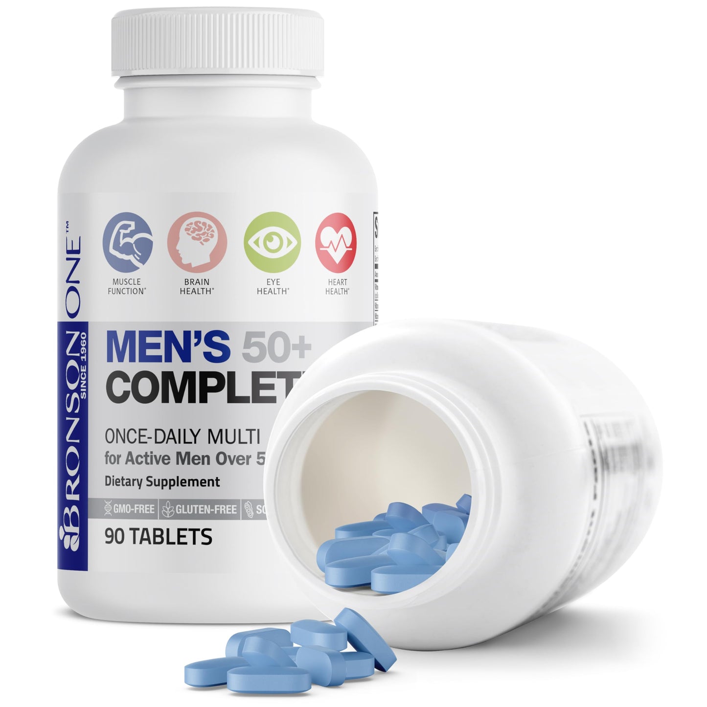 Bronson ONE Daily Men's 50+ Complete Multivitamin & Multimineral – 90 Tablets