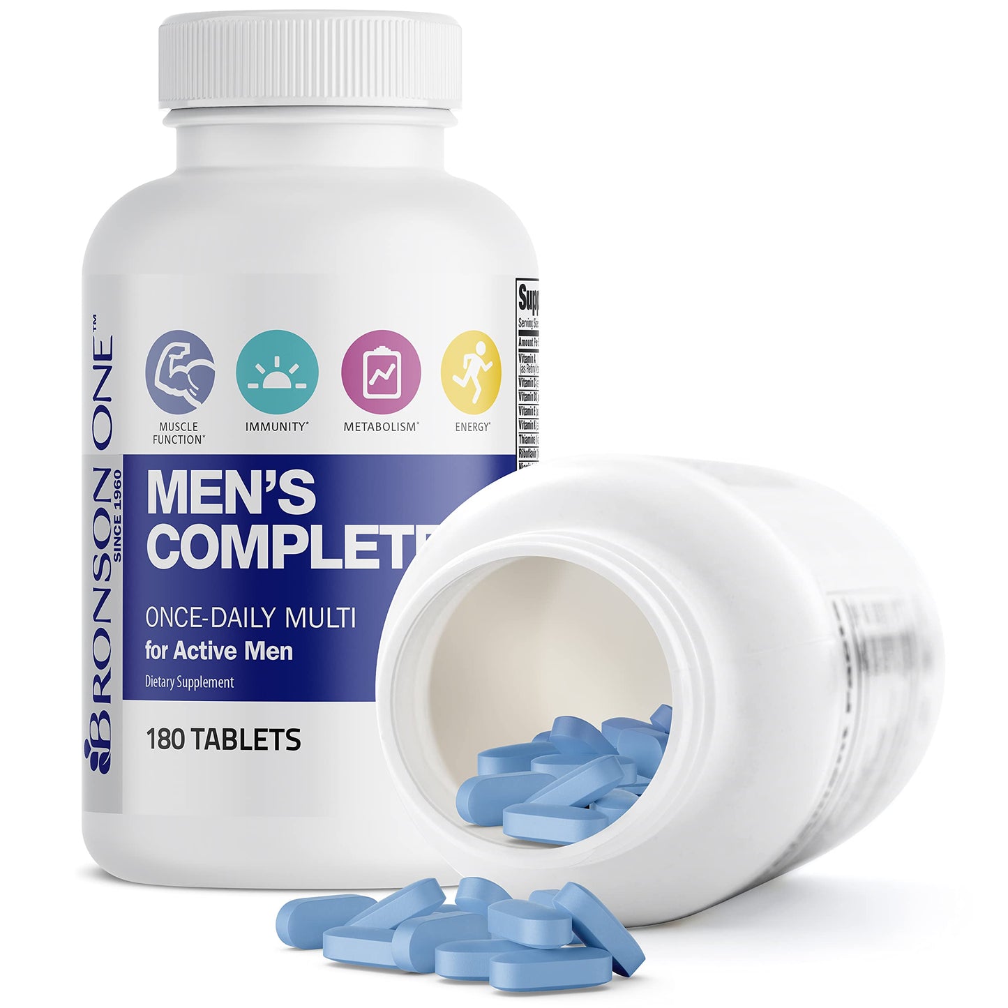 Bronson ONE Daily Men’s Complete Multivitamin – 180 Tablets | Active Men