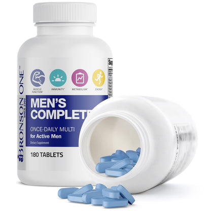 Bronson ONE Daily Men’s Complete Multivitamin – 180 Tablets | Active Men