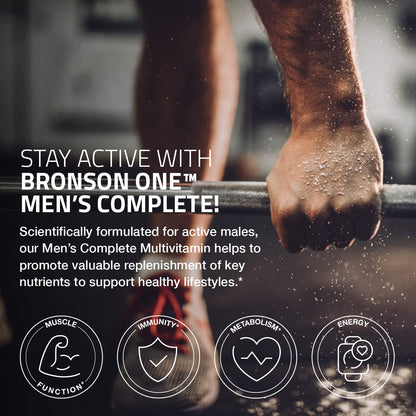 Bronson ONE Daily Men’s Complete Multivitamin – 180 Tablets | Active Men