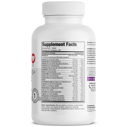 Bronson ONE Daily Women’s 50+ Complete Multivitamin & Multimineral – 180 Tablets