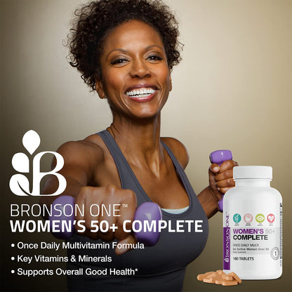 Bronson ONE Daily Women’s 50+ Complete Multivitamin & Multimineral – 180 Tablets