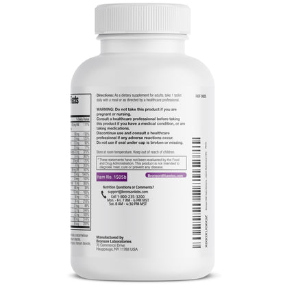 Bronson ONE Daily Women’s 50+ Complete Multivitamin & Multimineral – 180 Tablets
