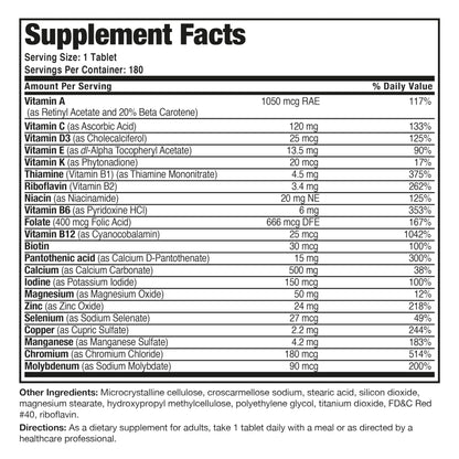 Bronson ONE Daily Women’s 50+ Complete Multivitamin & Multimineral – 180 Tablets