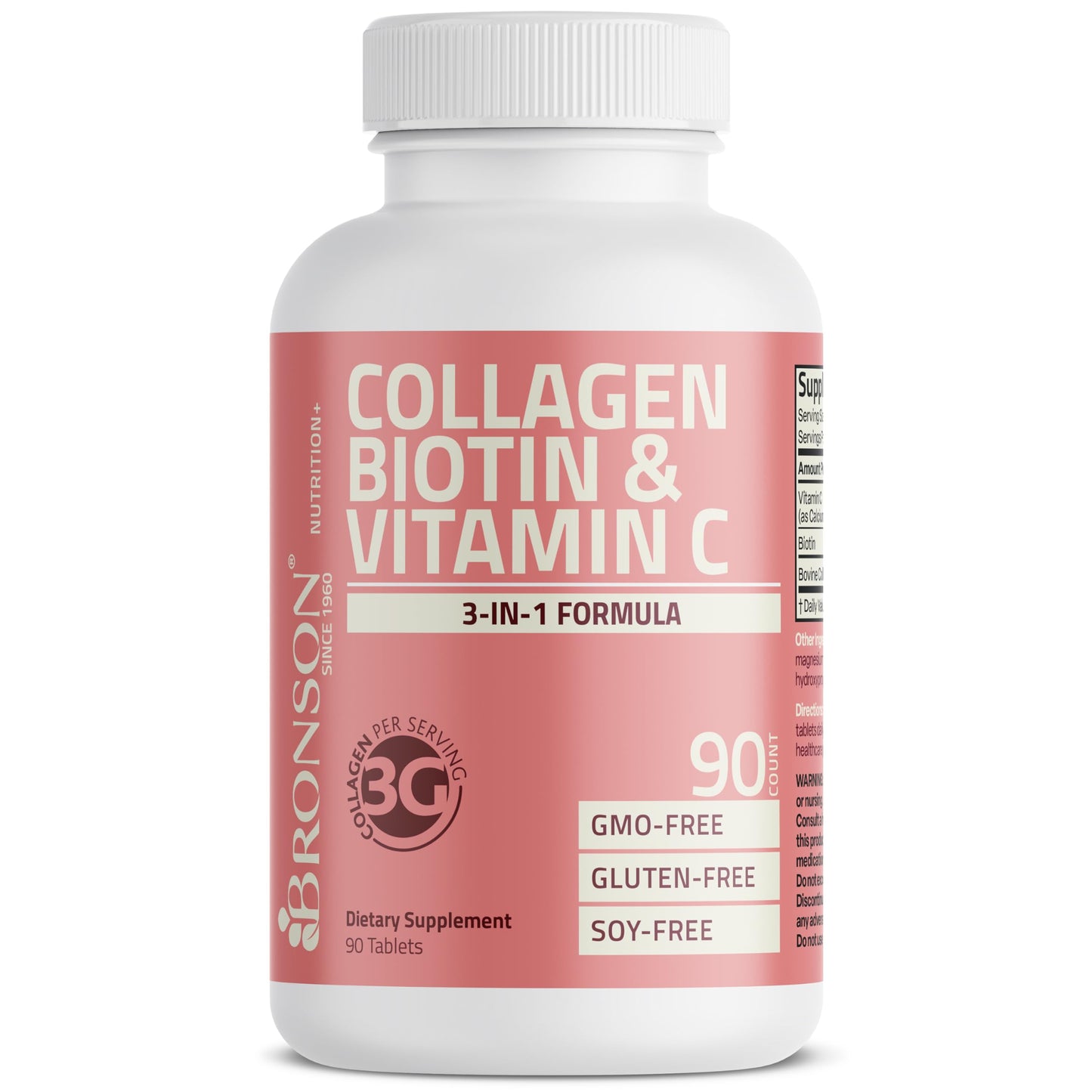 Bronson Collagen Peptides 3000mg with Biotin & Vitamin C | Hair & Skin Support