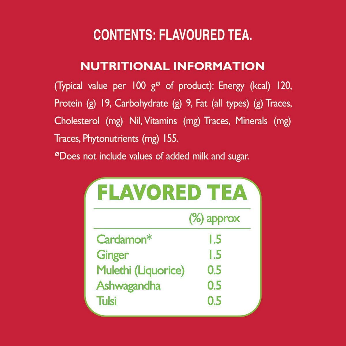 2-Pack Brooke Bond Red Label Natural Care Tea – 5 Ayurvedic Ingredients, 2 x 250 gm