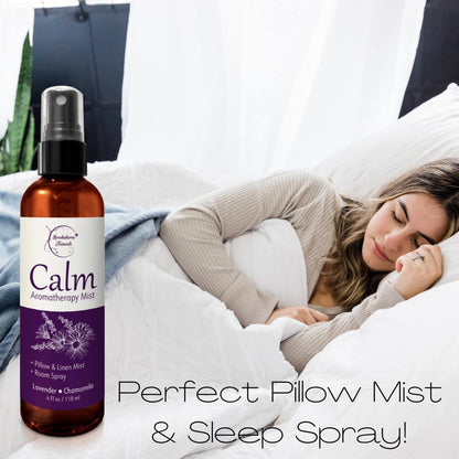 Calm Aromatherapy Mist with Lavender & Chamomile – Natural Sleep & Pillow Spray | Brookethorne Naturals