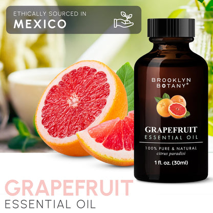 Brooklyn Botany Grapefruit Essential Oil – 100% Pure & Natural, 1 Fl Oz