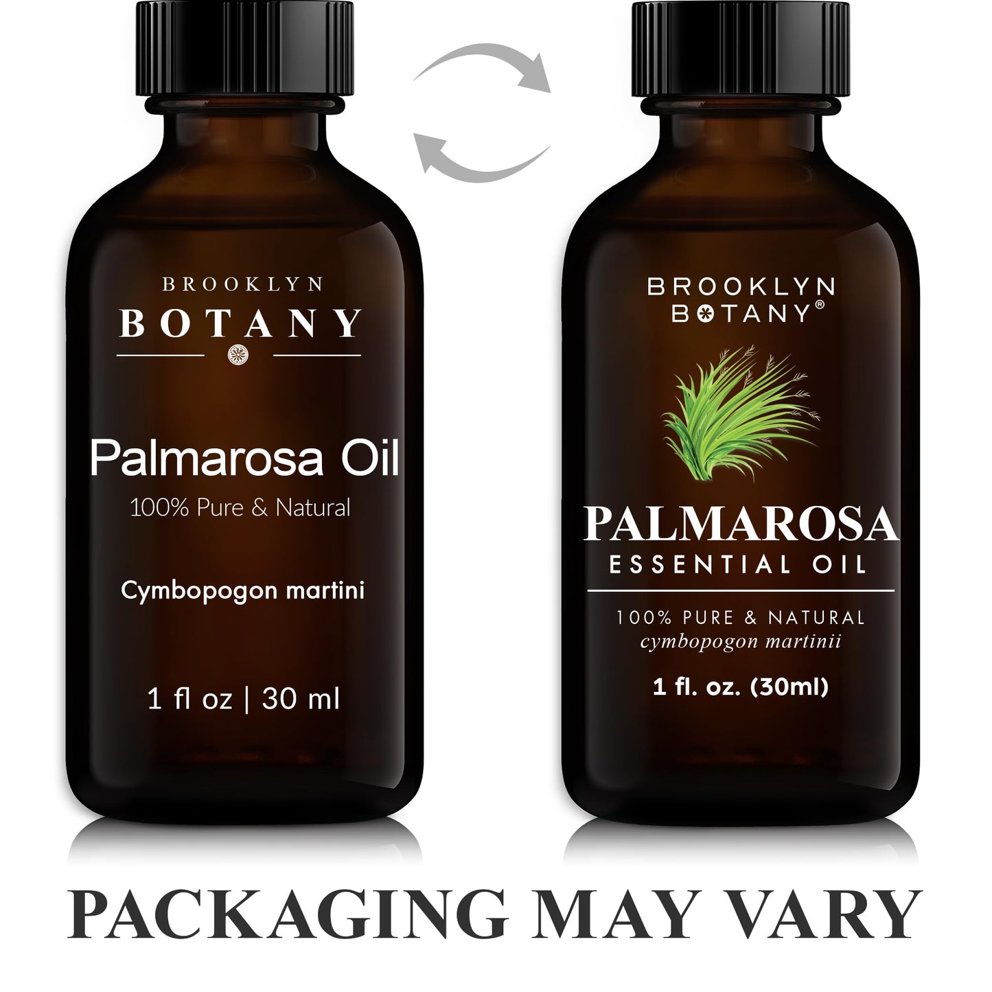 Brooklyn Botany Palmarosa Essential Oil - 100% Pure & Natural, Premium Grade - 1 Fl Oz