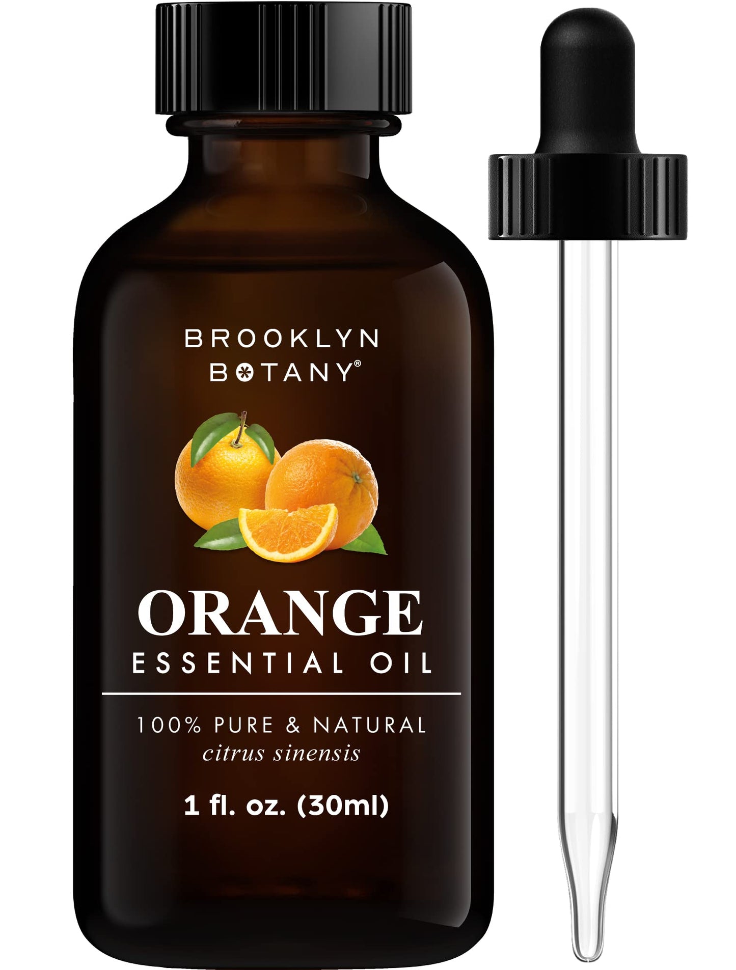 Brooklyn Botany Sweet Orange Essential Oil - 100% Pure & Natural, 1 Fl Oz