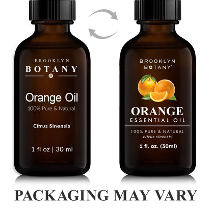 Brooklyn Botany Sweet Orange Essential Oil - 100% Pure & Natural, 1 Fl Oz