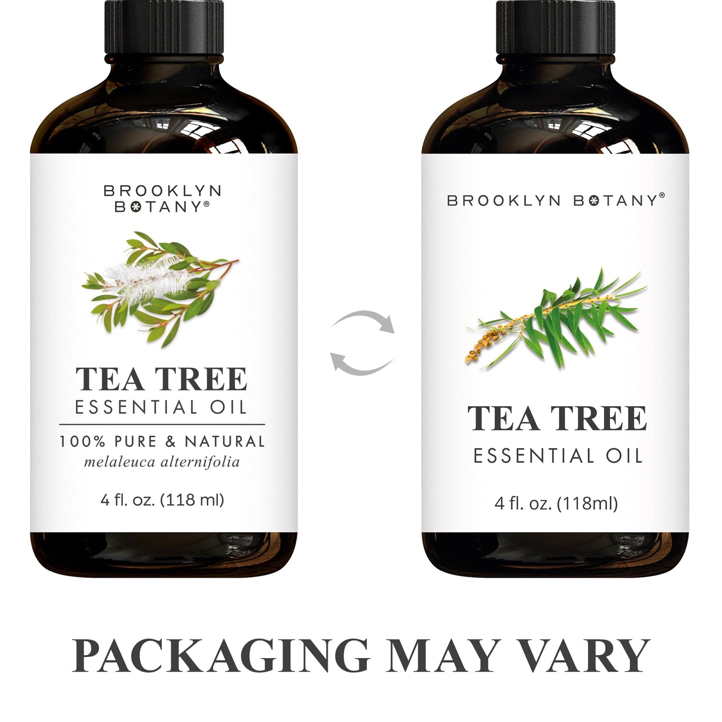 Brooklyn Botany Tea Tree Essential Oil - 4 fl oz - 100% Pure & Natural Premium Grade with Dropper