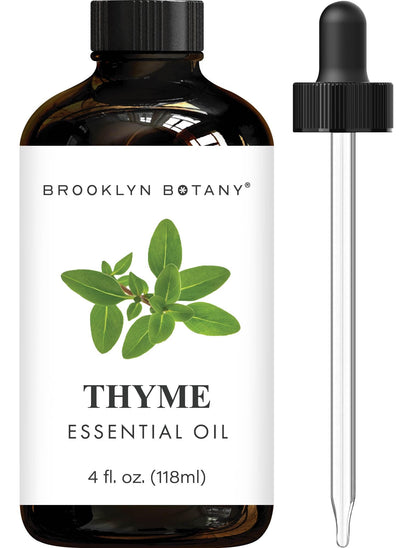 Brooklyn Botany Thyme Essential Oil – 4 Fl Oz | 100% Pure & Natural, Premium Grade