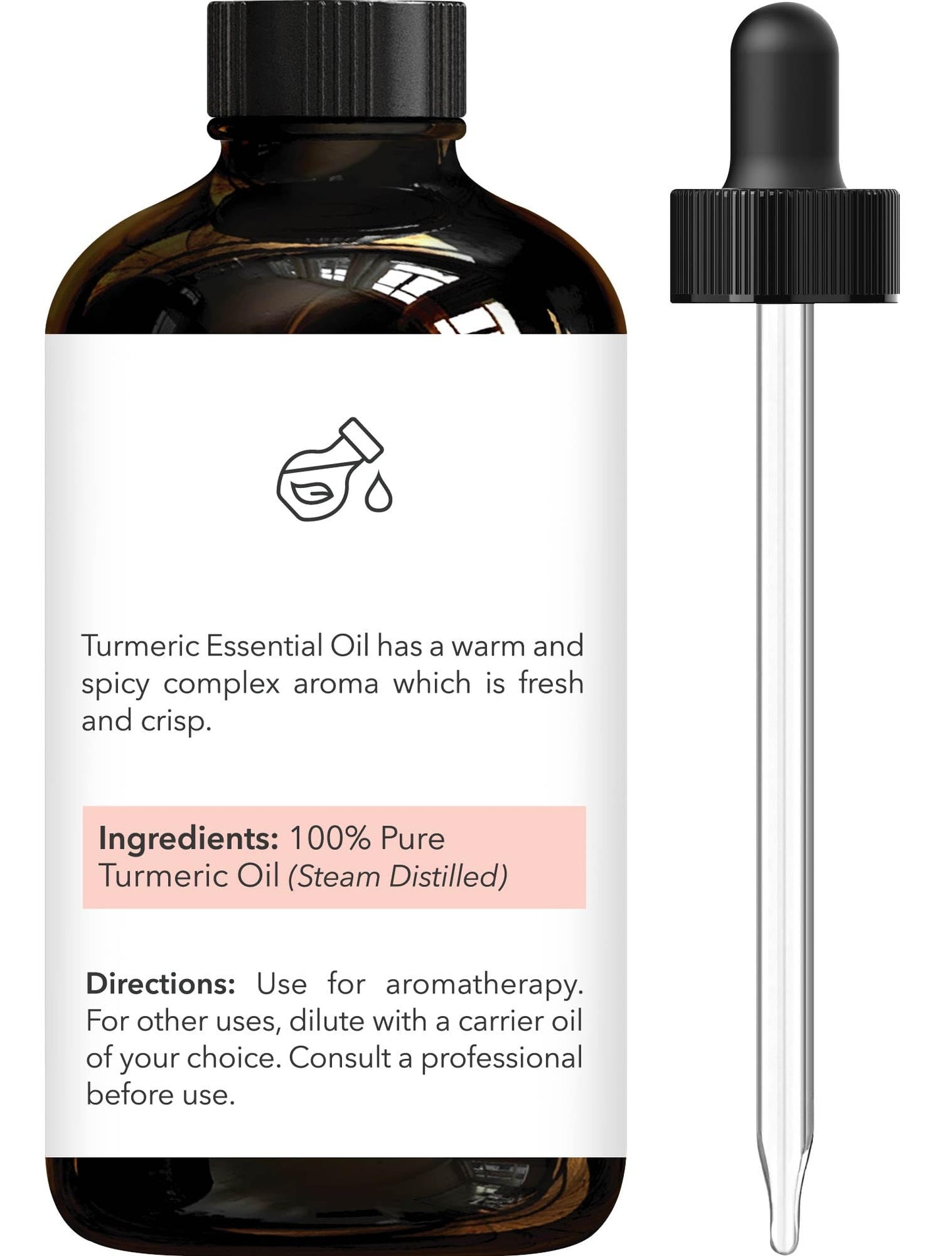 Brooklyn Botany Turmeric Essential Oil 4 oz, Pure & Natural