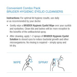 Bruder Hygienic Eyelid Cleansers Value Pack – Daily Eyelid and Lash Care