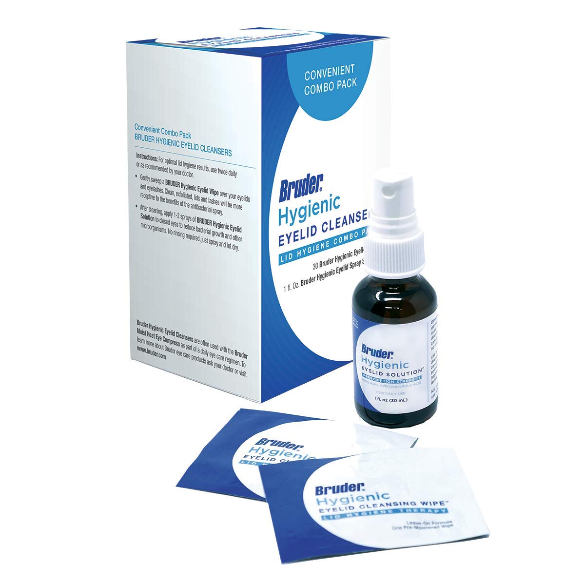 Bruder Hygienic Eyelid Cleansers Value Pack – Daily Eyelid and Lash Care