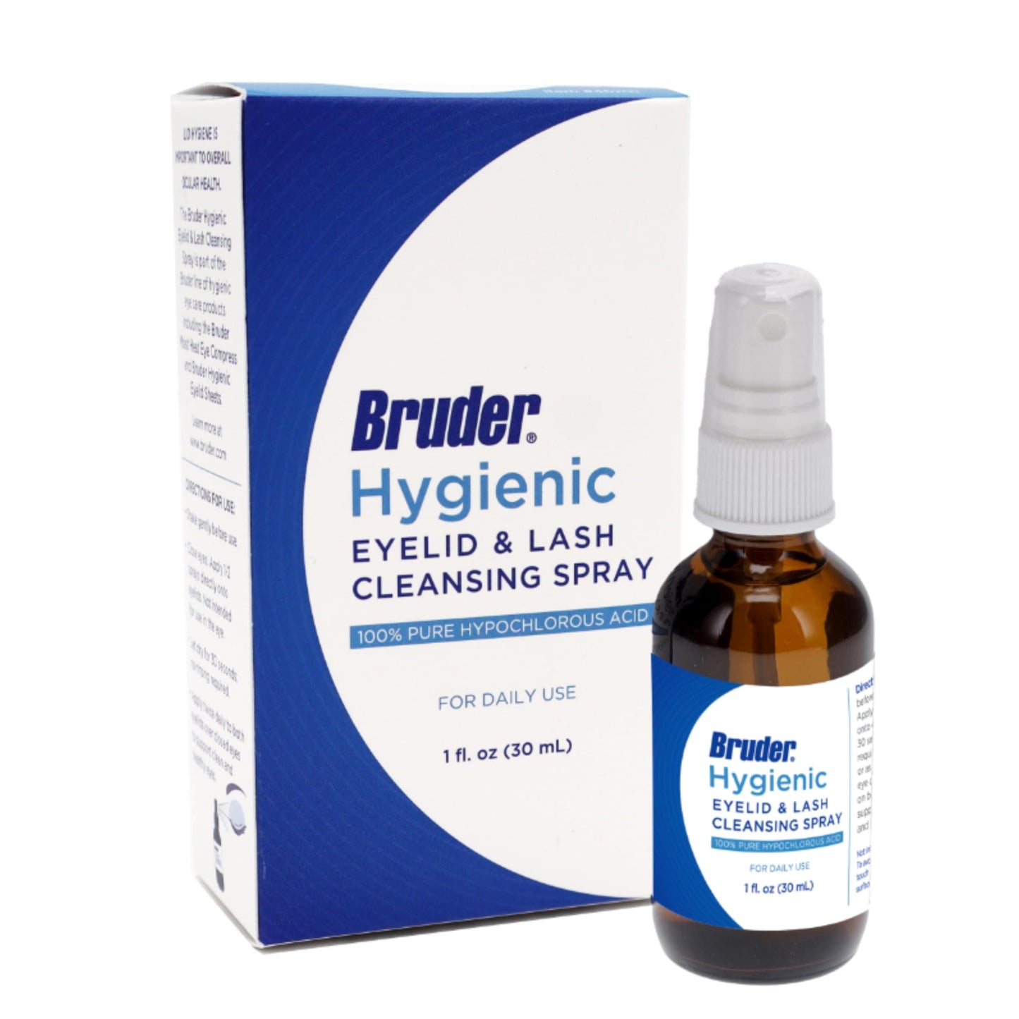 Bruder Hygienic Eyelid Solution Spray – Hypochlorous in Saline for Daily Eye Hygiene (30mL)