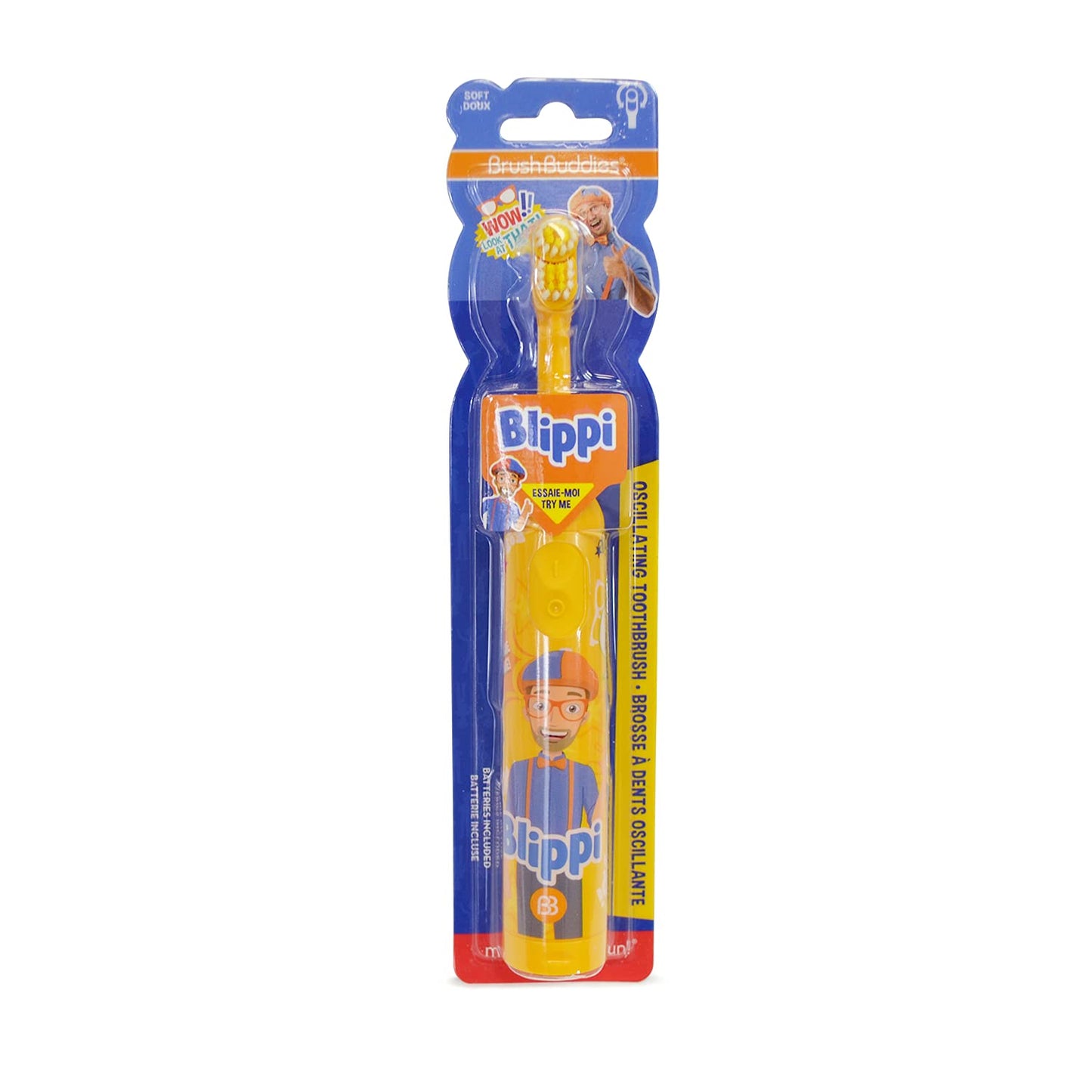 Brush Buddies Blippi Electric Toothbrush – Kids & Toddler Electric Toothbrushes (4-7) | 1PK