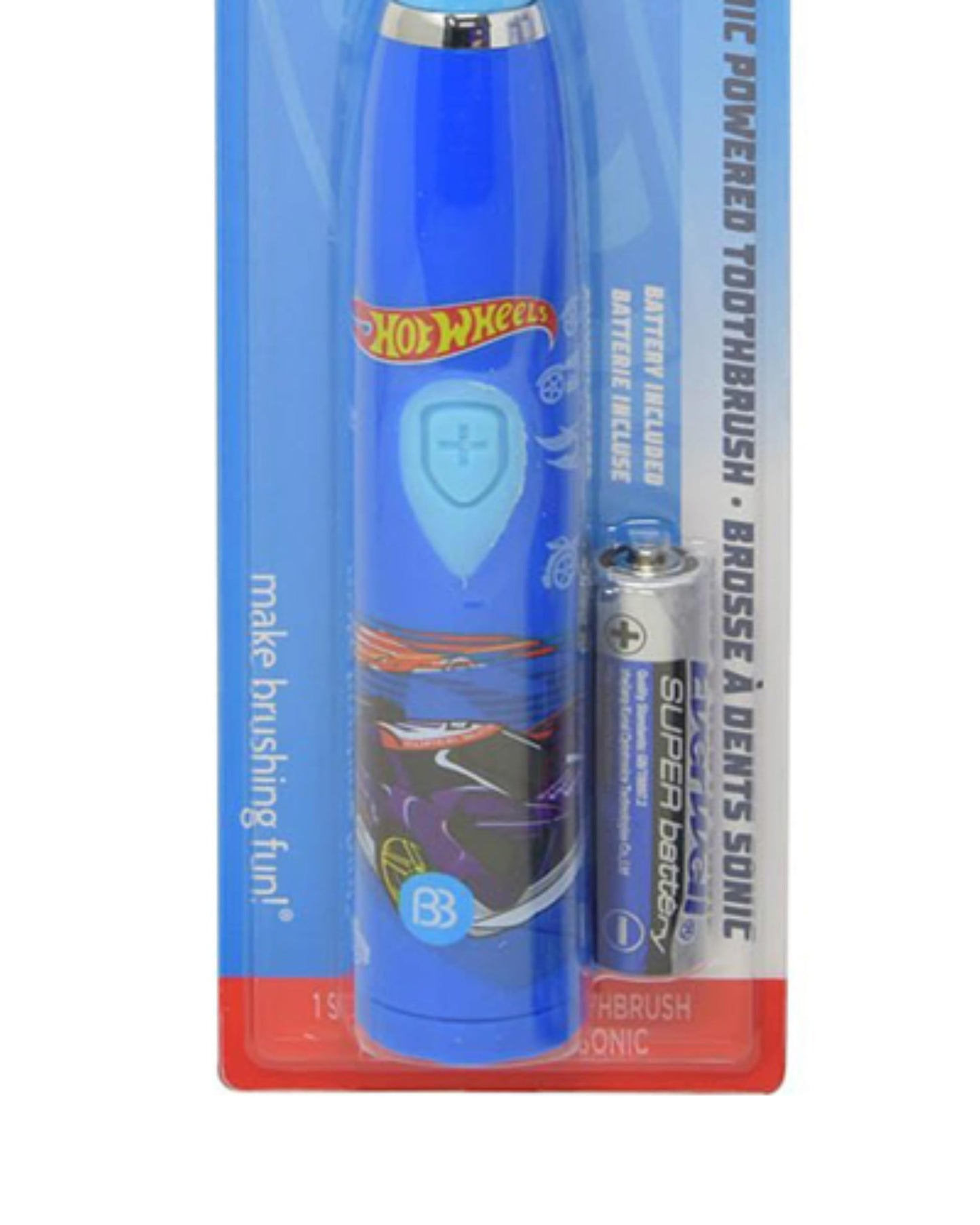 Brush Buddies Hot Wheels Sonic Powered Kids Toothbrush – Blue
