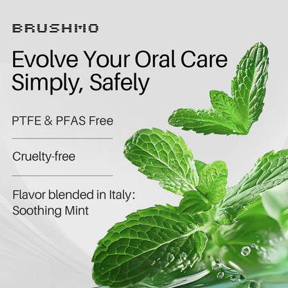 Brushmo Black Floss BBFloss Expanding Mint Dental Floss, 55 yd