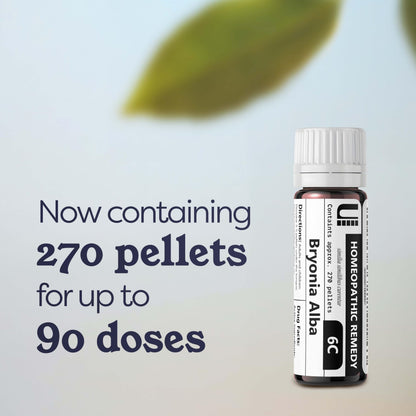 Bryonia Alba 6C Homeopathic Remedy, 270 Pellets - Lactose-Free
