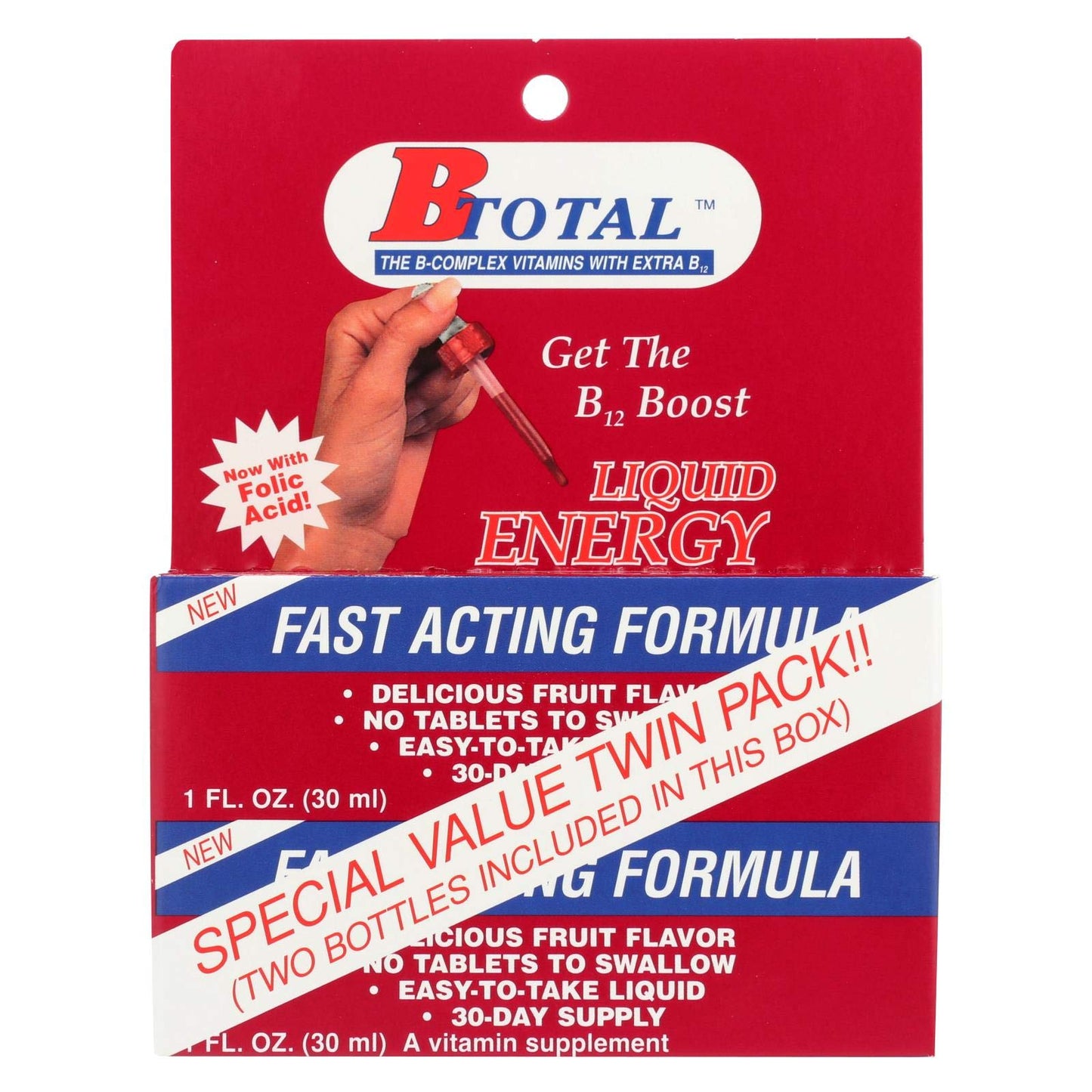 Sublingual B-Total Twin Pack - 2 fl oz | Vitamin B12 & B-Complex
