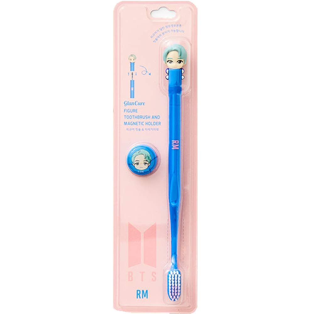 BTS Official Merchandise - Character Figure Toothbrush with Magnetic Holder (RM) | Fans Gift
