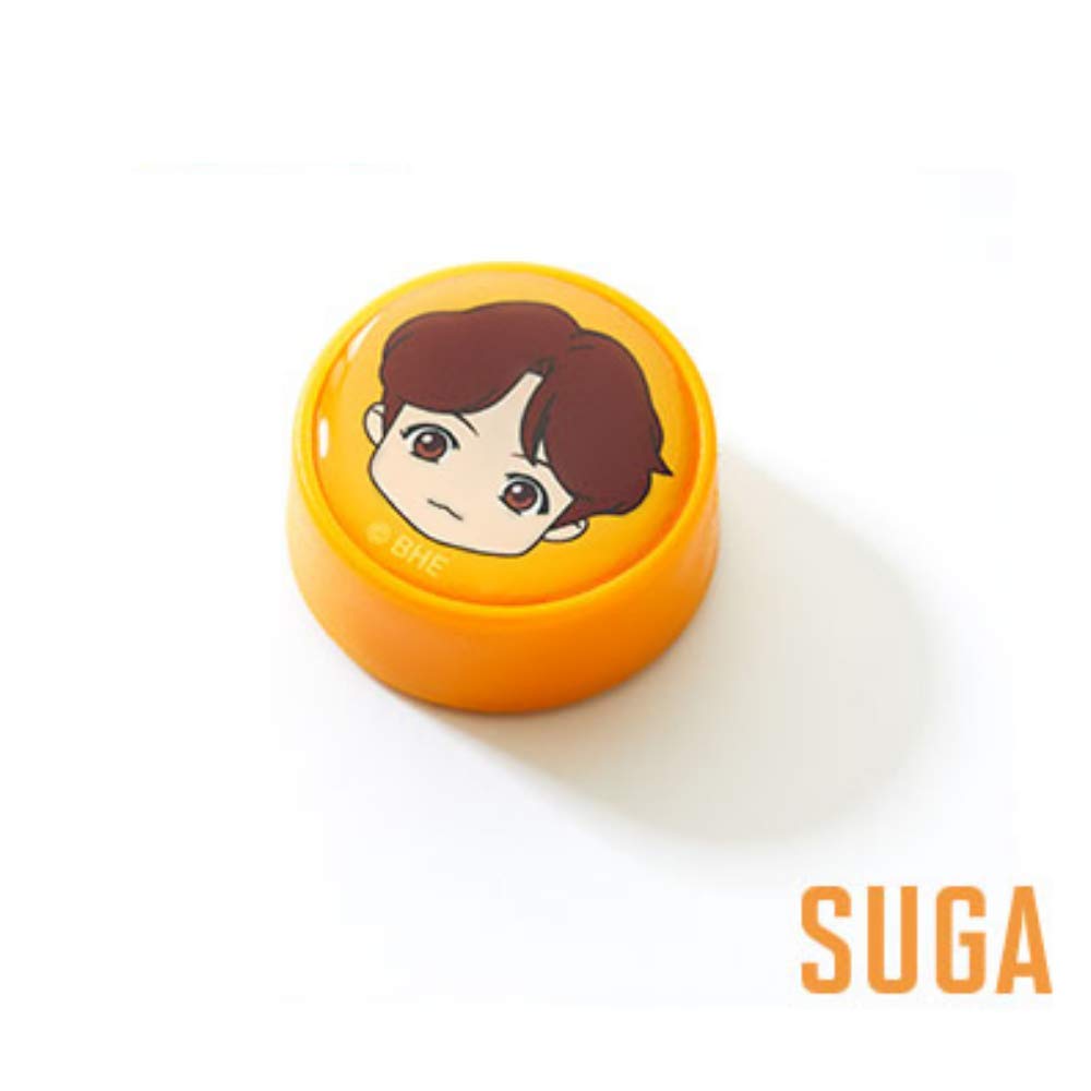 [BTS Official Merchandise] Fans Gift - K-Pop Idols Goods - BTS Character Figure Toothbrush with Convenient Magnetic Holder (Suga)