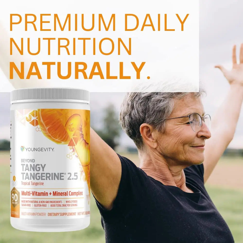 Youngevity Beyond Tangy Tangerine 2.5 Tropical Tangerine – Ultimate Multi-Vitamin & Mineral Complex (8,000 ORAC) BritishVita | Premium UK Vitamins & Wellness Supplements