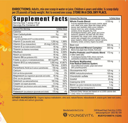 Youngevity Beyond Tangy Tangerine 2.5 Tropical Tangerine – Ultimate Multi-Vitamin & Mineral Complex (8,000 ORAC) BritishVita | Premium UK Vitamins & Wellness Supplements