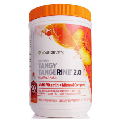 Youngevity Beyond Tangy Tangerine 2.0 Citrus Peach Fusion – Multi-Vitamin & Mineral Complex | 8,000 ORAC