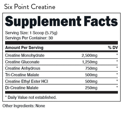 Bucked Up Six Point Creatine™ – Six Types of Creatine for Men & Women