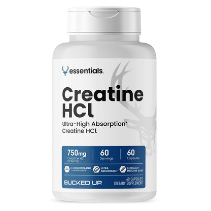 Bucked Up Creatine HCl 750mg - 60 Servings (60 Capsules)