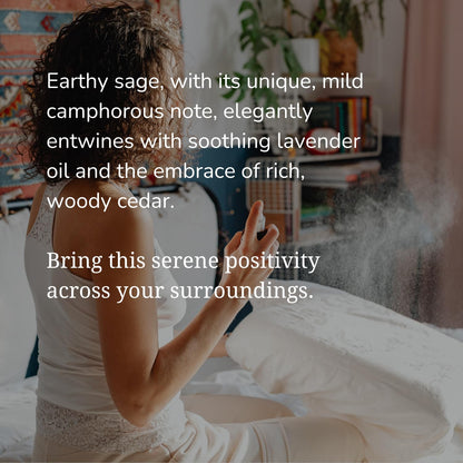 Buddha White Sage Spray Protection - Smudge Spray with Water Blessed by Buddhist Monks (1200+ Sprays) | Sage Spray for Cleansing Negative Energy and Protection | Salvia Blanca para Limpiar (5.6 OZ)