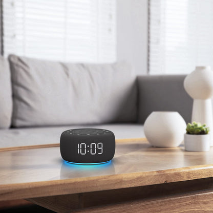 Buffbee Sound Machine & Alarm Clock 2-in-1 – 0-100% Brightness, 7-Color Light, 18 Sleep Sounds