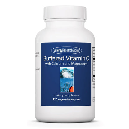 Allergy Research Group Buffered Vitamin C - 120 Capsules | Calcium Magnesium Complex | Immune Support