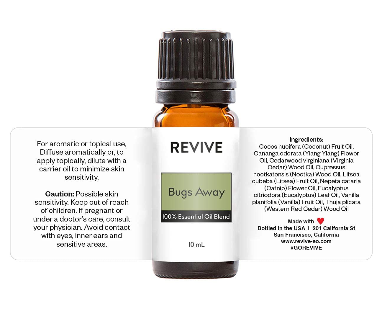 Bugs Away Essential Oil Blend by Revive Essential Oils – 100% Pure Therapeutic Grade