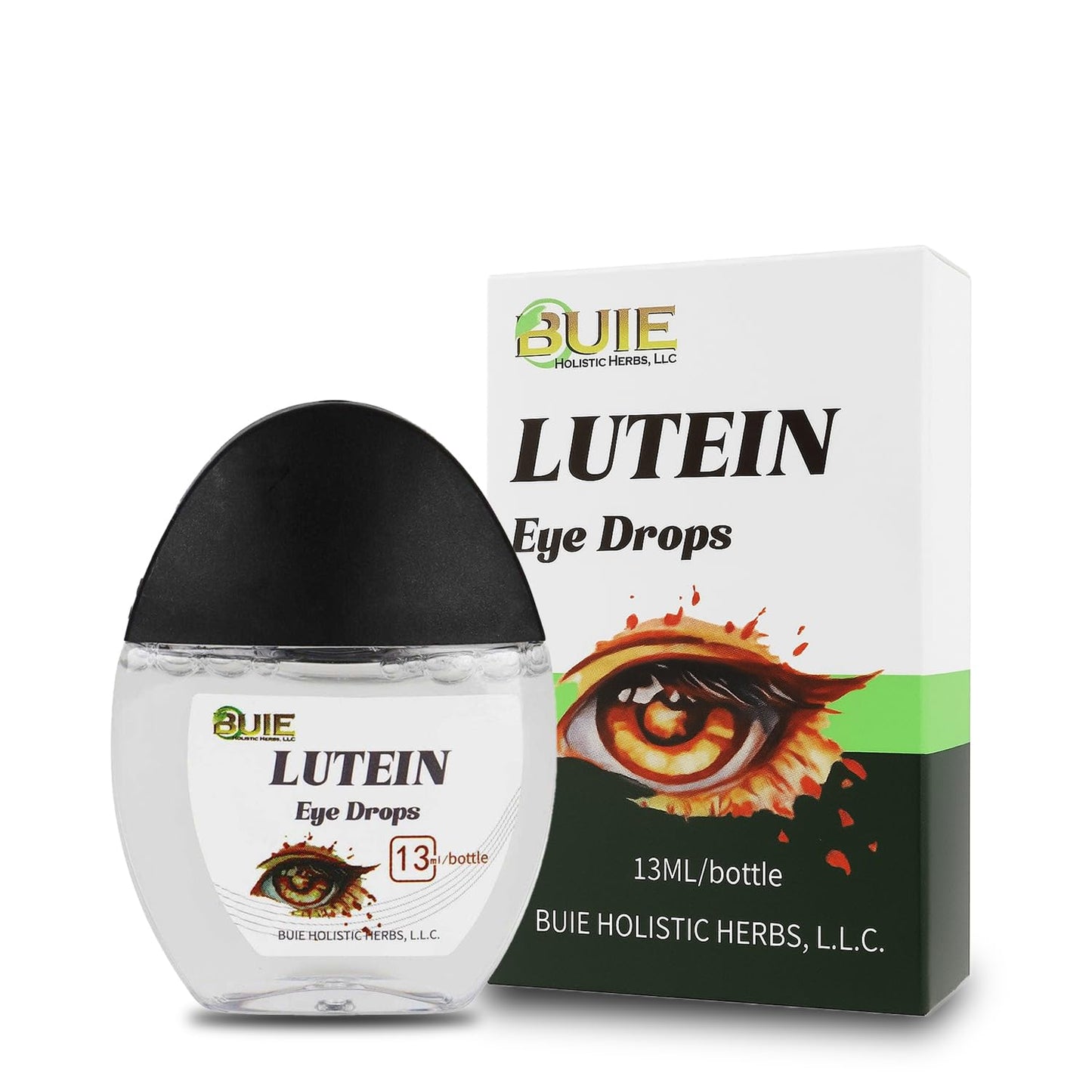 BUIE Lutein Eye Drops – Gentle Daily Eye Care with Lutein, Honeysuckle, Cassia Seed, Wild Chrysanthemum & Vitamin B6 – Hydrating, Preservative-Free, Lens-Friendly Formula – 0.5 fl oz