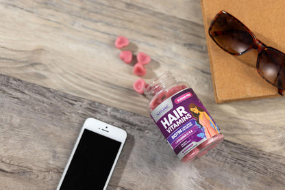 Built by Nature Hair Vitamins - Sugar Free Biotin Gummies for Hair Growth